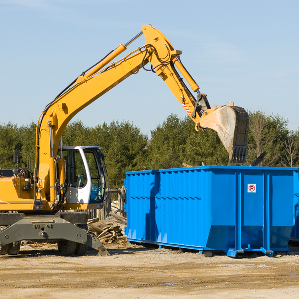 what size residential dumpster rentals are available in Goshen NH